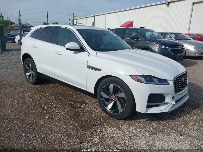 2022 Jaguar F-pace VIN SADCJ2EX6NA690919 IAAI salvage auction — LEFT FRONT, Salvage (Illinois), sold $7,000 on 2026-07-09 (photo 1)