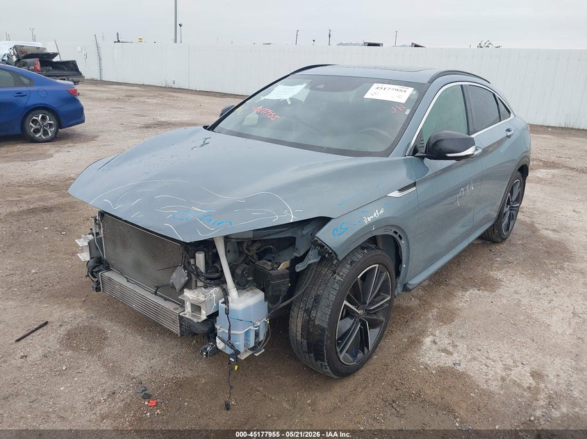 2022 Infiniti Qx55 VIN 3PCAJ5K37NF104001 IAAI salvage auction — FRONT END, Salvage (Texas), sold $8,050 on 2026-07-15 (photo 2)