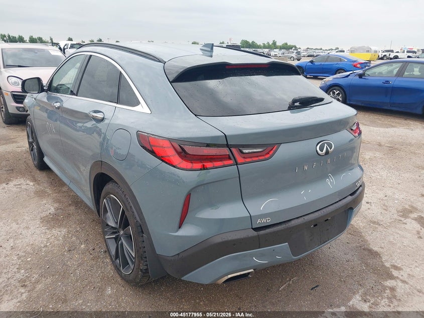2022 Infiniti Qx55 VIN 3PCAJ5K37NF104001 IAAI salvage auction — FRONT END, Salvage (Texas), sold $8,050 on 2026-07-15 (photo 3)