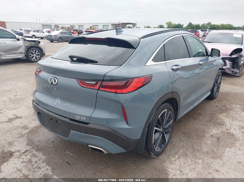 2022 Infiniti Qx55 VIN 3PCAJ5K37NF104001 IAAI salvage auction — FRONT END, Salvage (Texas), sold $8,050 on 2026-07-15 (photo 4)