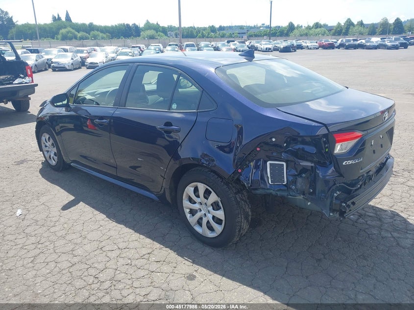 2026 Toyota Corolla VIN JTDB4MEE3T3040066 IAAI salvage auction — FRONT & REAR, Salvage (Oregon), sold $8,300 on 2026-07-30 (photo 3)