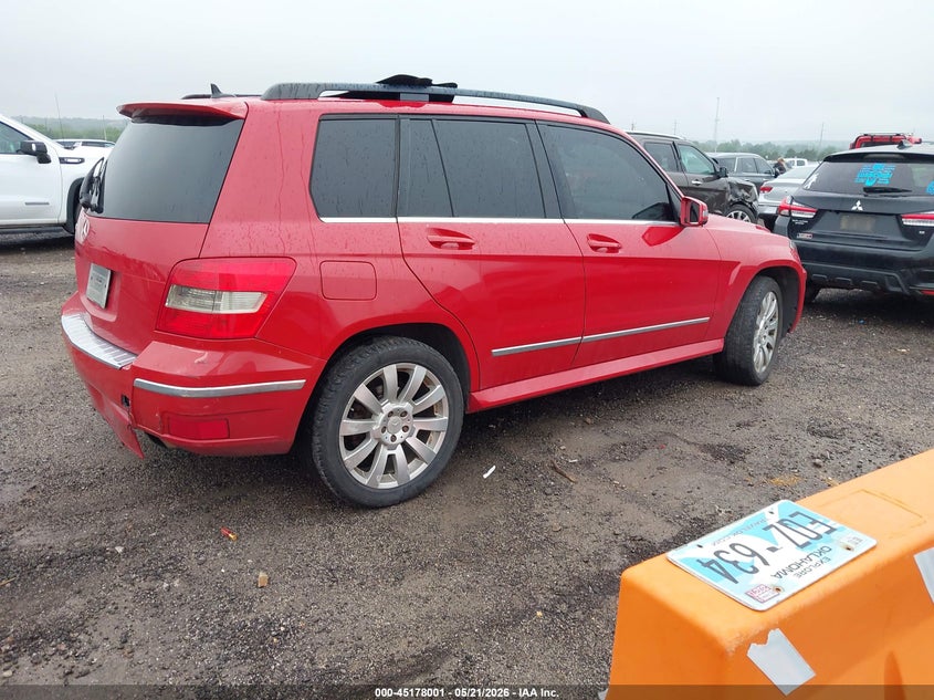 2010 Mercedes-benz Glk-class VIN WDCGG5GB5AF338565 IAAI salvage auction — REAR END, Clear (Oklahoma), sold $1,000 on 2026-07-07 (photo 4)