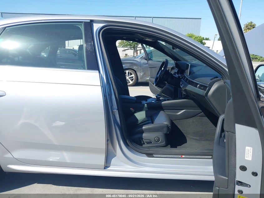 2018 Audi A4 VIN WAULMAF46JA020117 IAAI salvage auction — FRONT END, Salvage (California), sold $3,300 on 2026-07-13 (photo 5)