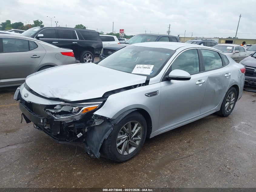 2019 Kia Optima VIN 5XXGT4L34KG301424 IAAI salvage auction — FRONT END, Original (Texas), sold $2,350 on 2026-07-08 (photo 2)