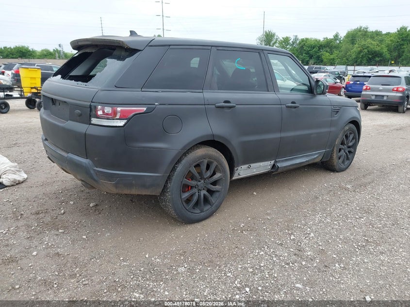 2015 Land rover Range rover sport VIN SALWR2VF4FA521226 IAAI salvage auction — HAIL, Clear (Missouri), sold $2,500 on 2026-07-13 (photo 4)