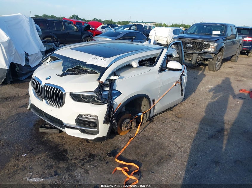 2020 BMW X5 VIN 5UXCR6C09L9B36002 IAAI salvage auction — ROLLOVER, Non-Repairable (Texas), sold $1,100 on 2026-07-29 (photo 2)