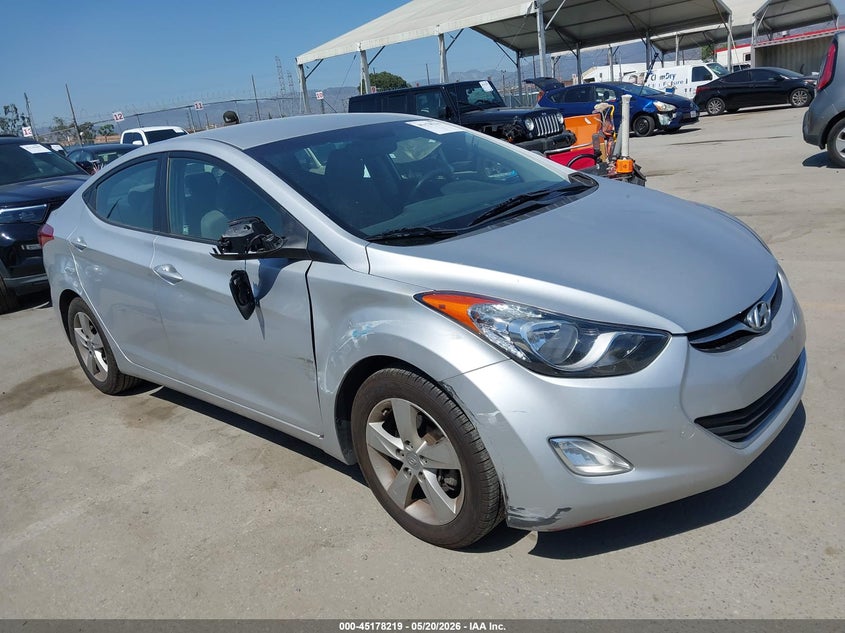 2013 Hyundai Elantra VIN KMHDH4AE4DU847724 IAAI salvage auction — RIGHT FRONT, Salvage (California), sold $1,350 on 2026-07-29 (photo 1)