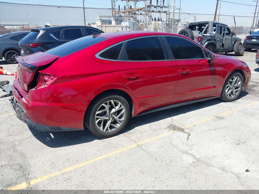 2023 Hyundai Sonata VIN KMHL64JA1PA266444 IAAI salvage auction — REAR END, Salvage (California), sold $25 on 2026-07-28 (photo 4)