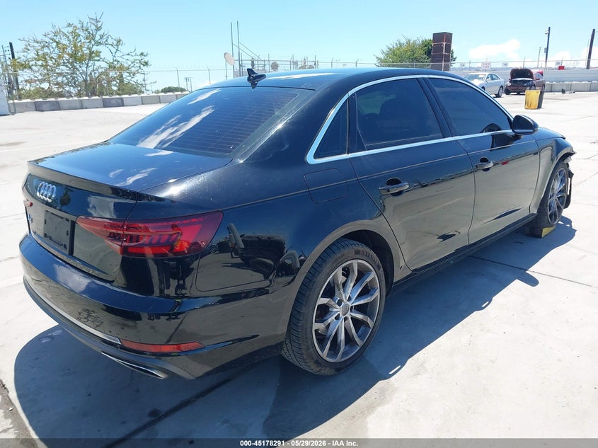 2019 Audi A4 VIN WAUGMAF42KN002449 IAAI salvage auction — FRONT END, Wait Title, sold $4,900 on 2026-08-13 (photo 4)