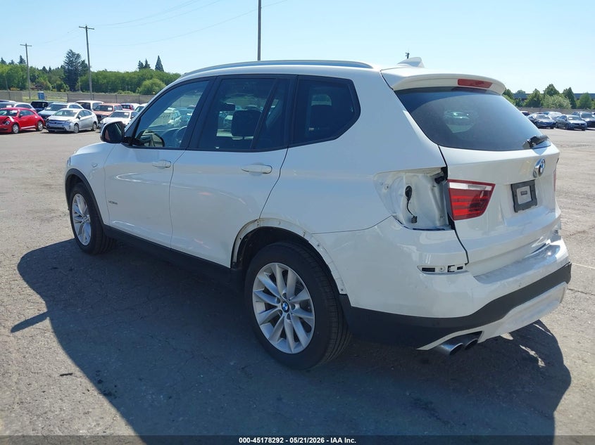 2017 BMW X3 VIN 5UXWX9C36H0T21826 IAAI salvage auction — REAR END, Salvage (Oregon), sold $5,300 on 2026-07-30 (photo 3)