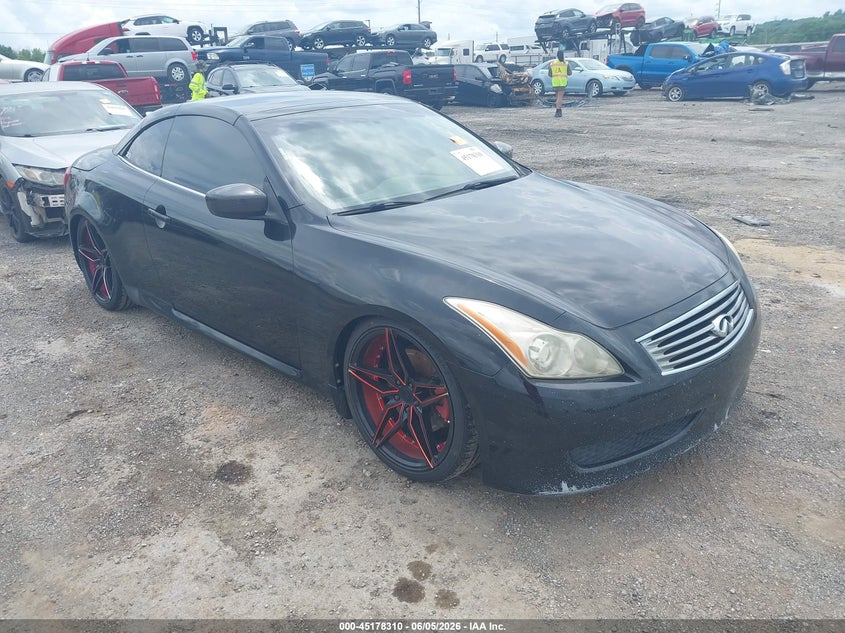 2010 Infiniti G37 VIN JN1CV6FE3AM354208 IAAI salvage auction — HAIL, Clear (Oklahoma), sold $1,350 on 2026-07-14 (photo 1)