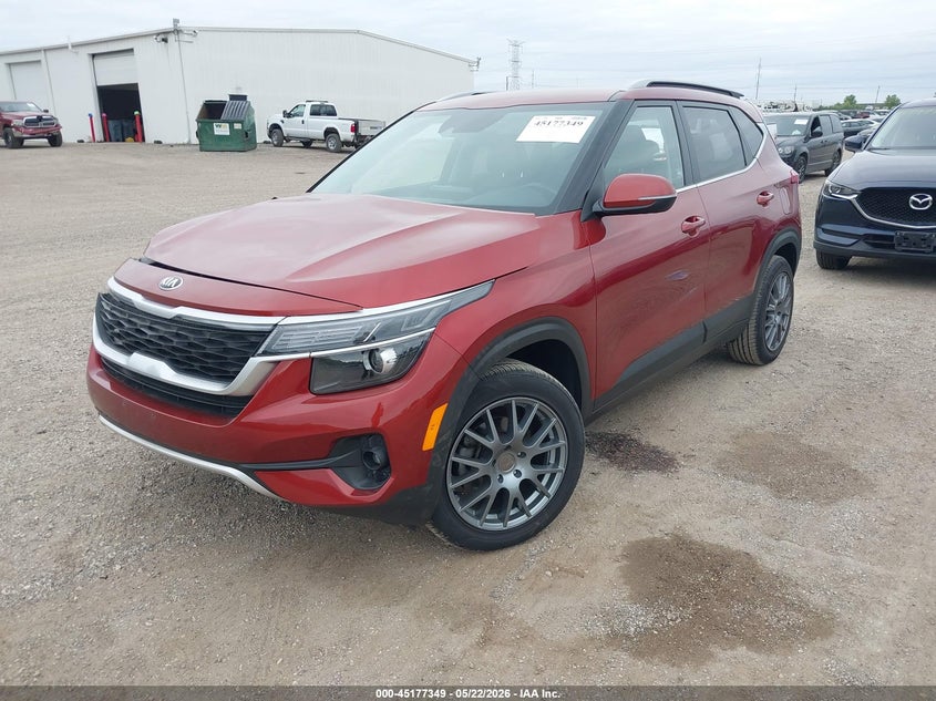 2021 Kia Seltos VIN KNDEU2AA0M7114252 IAAI salvage auction — REAR END, Salvage (Illinois), sold $2,700 on 2026-07-29 (photo 2)
