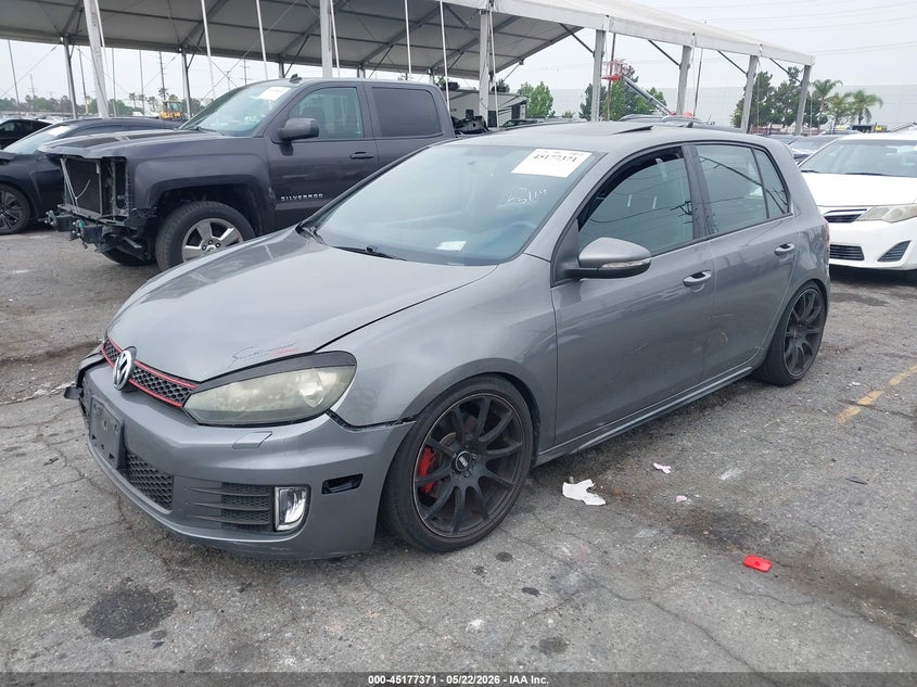 2012 Volkswagen Gti VIN WVWHD7AJ2CW259761 IAAI salvage auction — LEFT FRONT, Salvage (California), sold $1,550 on 2026-07-28 (photo 2)