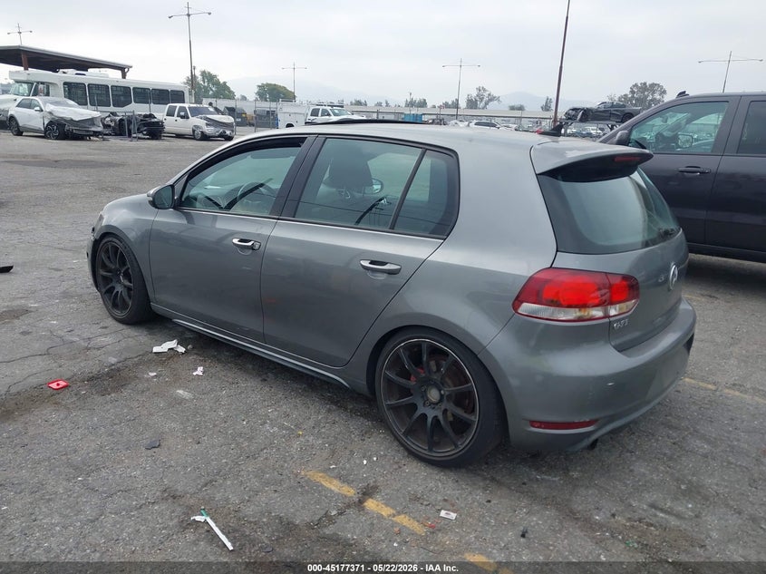 2012 Volkswagen Gti VIN WVWHD7AJ2CW259761 IAAI salvage auction — LEFT FRONT, Salvage (California), sold $1,550 on 2026-07-28 (photo 3)
