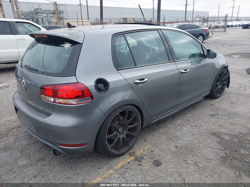 2012 Volkswagen Gti VIN WVWHD7AJ2CW259761 IAAI salvage auction — LEFT FRONT, Salvage (California), sold $1,550 on 2026-07-28 (photo 4)