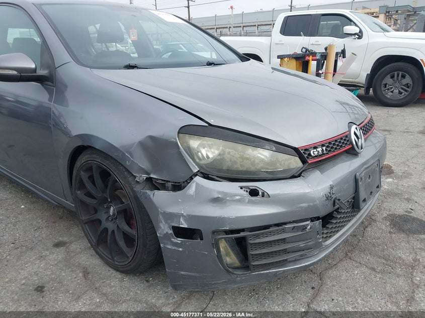2012 Volkswagen Gti VIN WVWHD7AJ2CW259761 IAAI salvage auction — LEFT FRONT, Salvage (California), sold $1,550 on 2026-07-28 (photo 6)