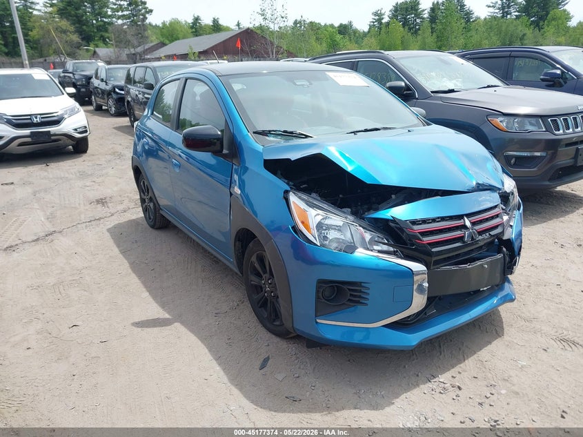 2024 Mitsubishi Mirage VIN ML32AWHJ4RH022333 IAAI salvage auction — FRONT END, Salvage (Massachusetts), sold $2,400 on 2026-07-31 (photo 1)