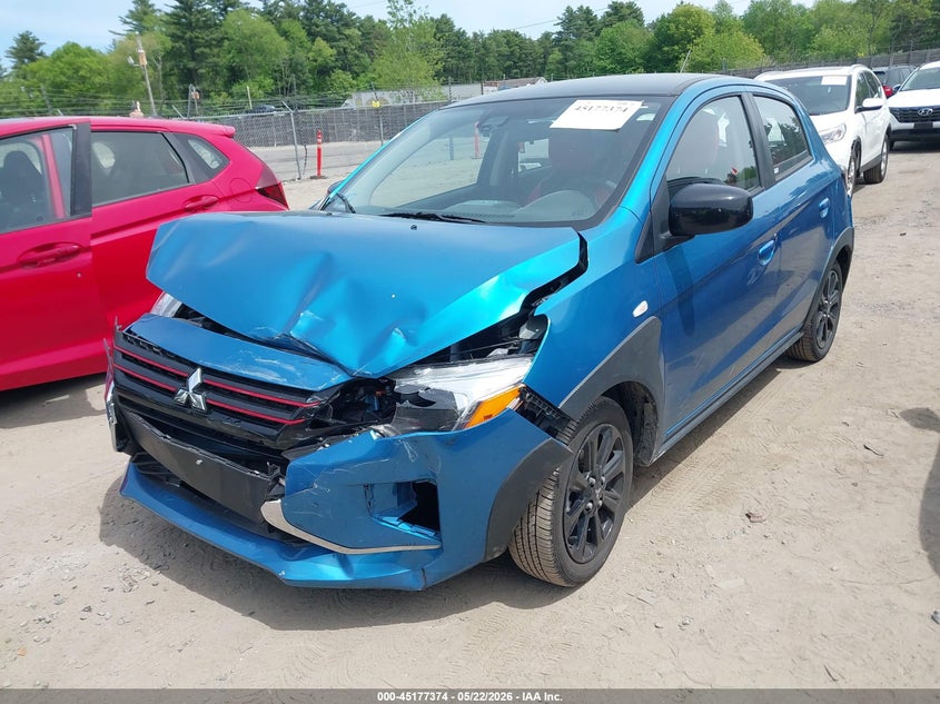 2024 Mitsubishi Mirage VIN ML32AWHJ4RH022333 IAAI salvage auction — FRONT END, Salvage (Massachusetts), sold $2,400 on 2026-07-31 (photo 2)