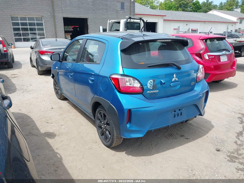2024 Mitsubishi Mirage VIN ML32AWHJ4RH022333 IAAI salvage auction — FRONT END, Salvage (Massachusetts), sold $2,400 on 2026-07-31 (photo 3)