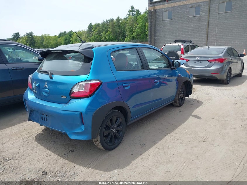 2024 Mitsubishi Mirage VIN ML32AWHJ4RH022333 IAAI salvage auction — FRONT END, Salvage (Massachusetts), sold $2,400 on 2026-07-31 (photo 4)