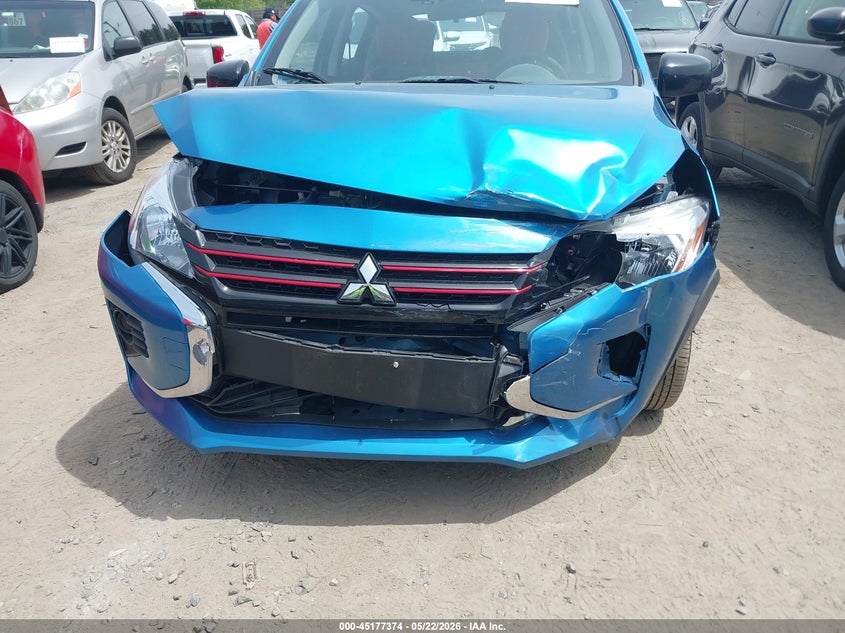 2024 Mitsubishi Mirage VIN ML32AWHJ4RH022333 IAAI salvage auction — FRONT END, Salvage (Massachusetts), sold $2,400 on 2026-07-31 (photo 6)