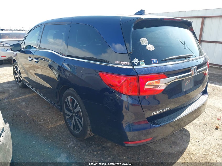 2018 Honda Odyssey VIN 5FNRL6H90JB002497 IAAI salvage auction — FRONT END, Salvage (Texas), sold $3,450 on 2026-07-09 (photo 3)