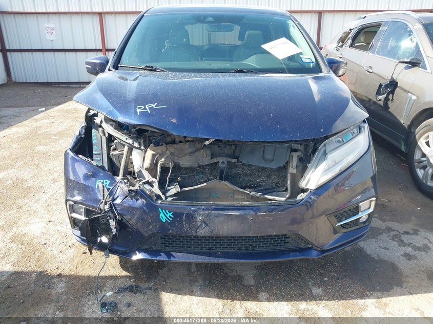 2018 Honda Odyssey VIN 5FNRL6H90JB002497 IAAI salvage auction — FRONT END, Salvage (Texas), sold $3,450 on 2026-07-09 (photo 6)