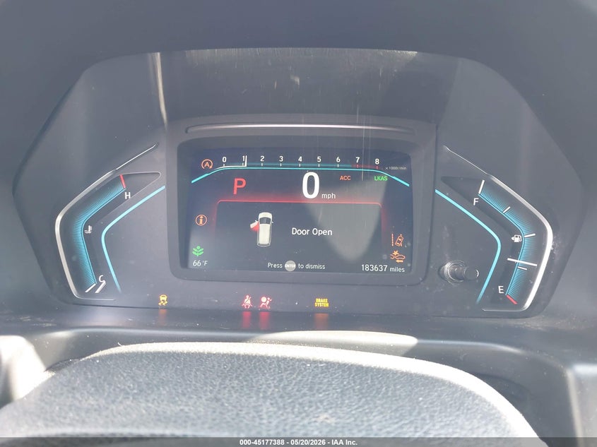 2018 Honda Odyssey VIN 5FNRL6H90JB002497 IAAI salvage auction — FRONT END, Salvage (Texas), sold $3,450 on 2026-07-09 (photo 7)