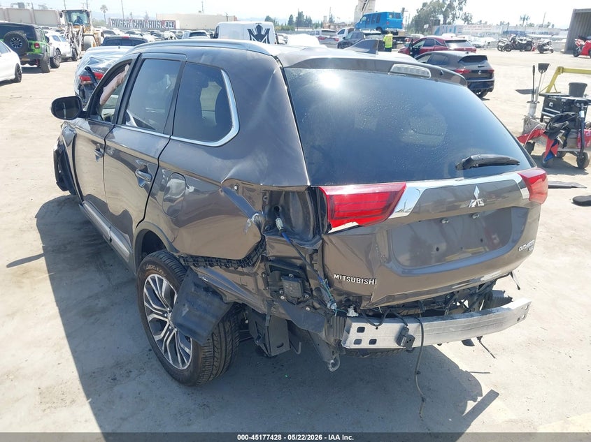 2017 Mitsubishi Outlander VIN JA4AD3A34HZ034608 IAAI salvage auction — FRONT & REAR, Salvage (California), sold $700 on 2026-09-04 (photo 3)