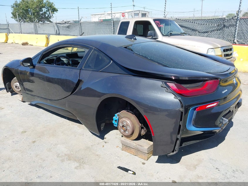 2014 BMW I8 VIN WBY2Z2C51EVX64353 IAAI salvage auction — REAR END, Salvage (California), sold $14,800 on 2026-07-09 (photo 3)