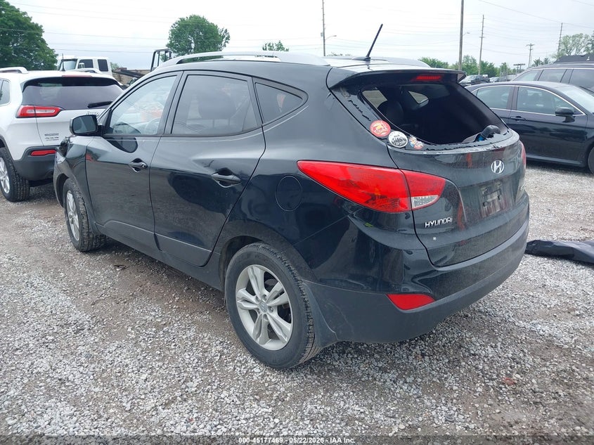 2011 Hyundai Tucson VIN KM8JU3AC4BU124783 IAAI salvage auction — HAIL, Clear (Missouri), sold $1,250 on 2026-07-13 (photo 3)