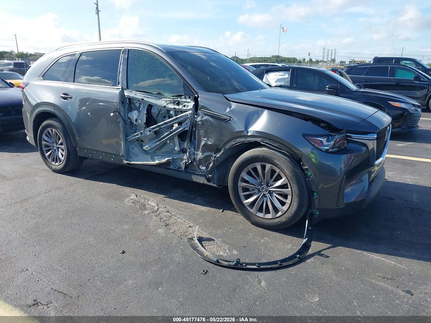 2024 Mazda Cx-90 VIN JM3KKBHD0R1177250 IAAI salvage auction — SIDE, Rebuildable (Florida), sold $9,450 on 2026-07-16 (photo 1)