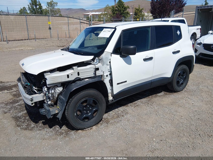 2017 Jeep Renegade VIN ZACCJBABXHPG37490 IAAI salvage auction — FRONT END, Salvage (Nevada), sold $1,300 on 2026-07-10 (photo 2)