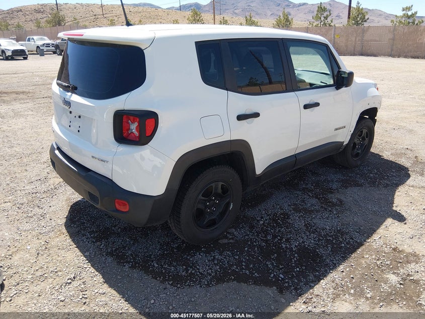 2017 Jeep Renegade VIN ZACCJBABXHPG37490 IAAI salvage auction — FRONT END, Salvage (Nevada), sold $1,300 on 2026-07-10 (photo 4)