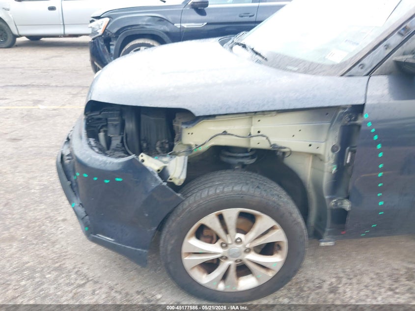 2014 Kia Soul VIN KNDJP3A54E7012615 IAAI salvage auction — LEFT FRONT, Salvage (Texas), sold $1,250 on 2026-07-29 (photo 6)