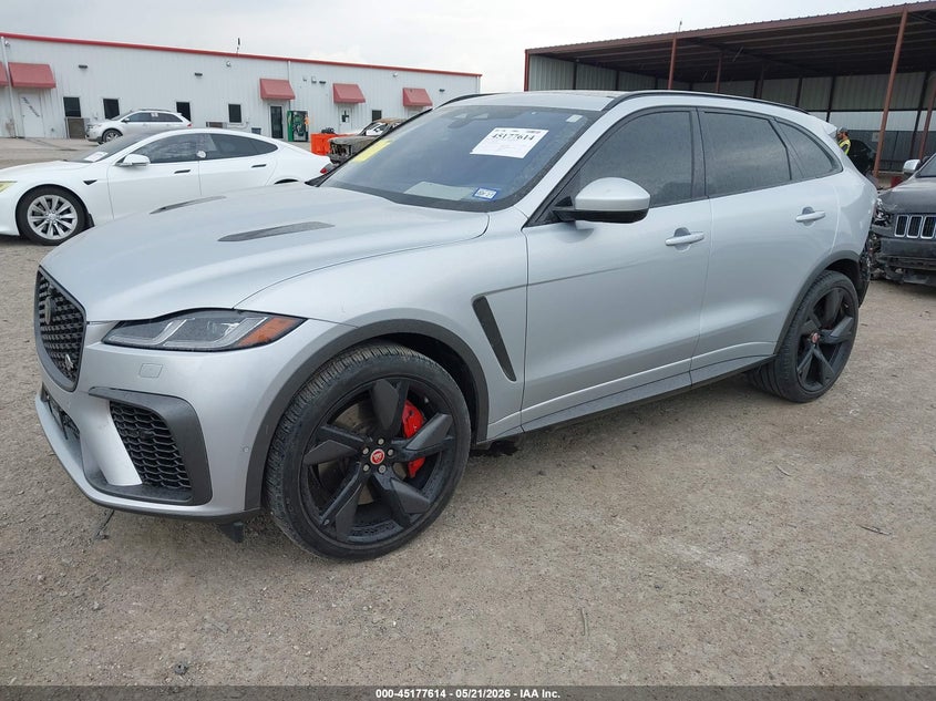 2021 Jaguar F-pace VIN SADCZ2EE7MA688828 IAAI salvage auction — REAR END, Original (Texas), sold $21,500 on 2026-07-27 (photo 2)