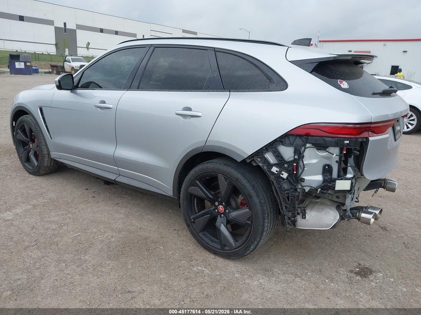 2021 Jaguar F-pace VIN SADCZ2EE7MA688828 IAAI salvage auction — REAR END, Original (Texas), sold $21,500 on 2026-07-27 (photo 3)