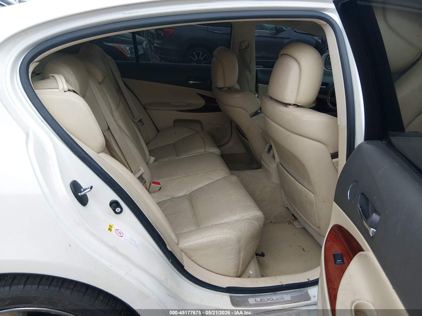 2010 Lexus Gs 350 VIN JTHBE1KS4A0049085 IAAI salvage auction — FRONT END, Salvage (Mississippi), sold $375 on 2026-07-22 (photo 8)