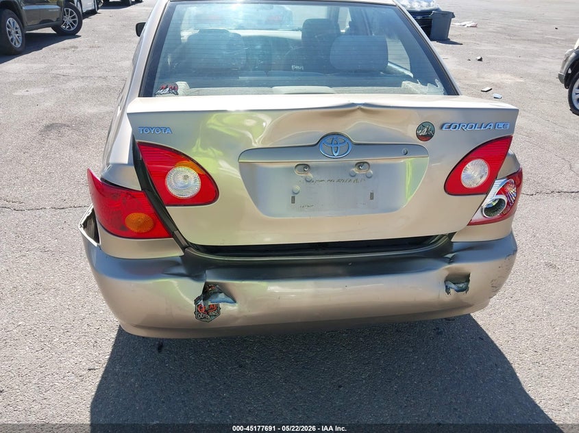 2004 Toyota Corolla VIN 1NXBR32E14Z296388 IAAI salvage auction — REAR END, Salvage (Arizona), sold $775 on 2026-07-09 (photo 6)