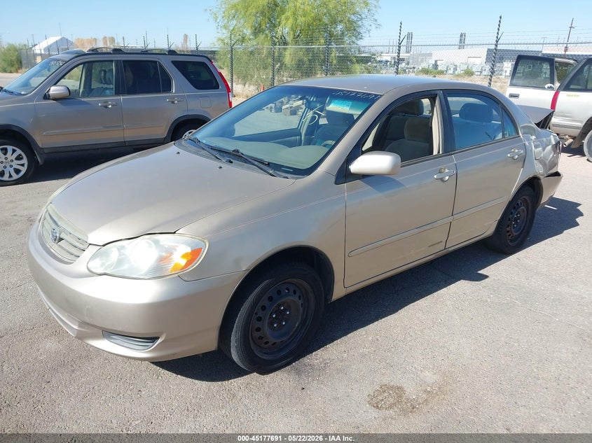 2004 Toyota Corolla VIN 1NXBR32E14Z296388 IAAI salvage auction — REAR END, Salvage (Arizona), sold $775 on 2026-07-09 (photo 2)