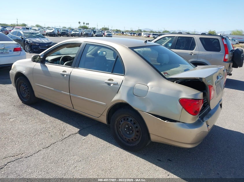 2004 Toyota Corolla VIN 1NXBR32E14Z296388 IAAI salvage auction — REAR END, Salvage (Arizona), sold $775 on 2026-07-09 (photo 3)