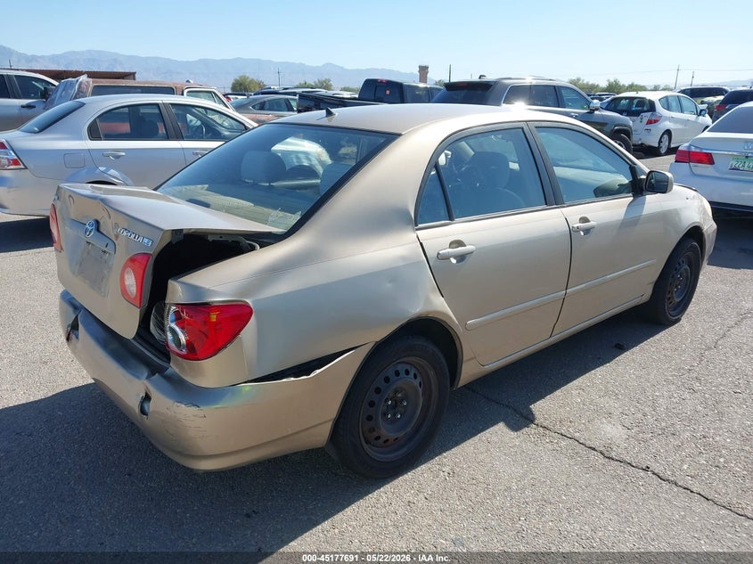 2004 Toyota Corolla VIN 1NXBR32E14Z296388 IAAI salvage auction — REAR END, Salvage (Arizona), sold $775 on 2026-07-09 (photo 4)