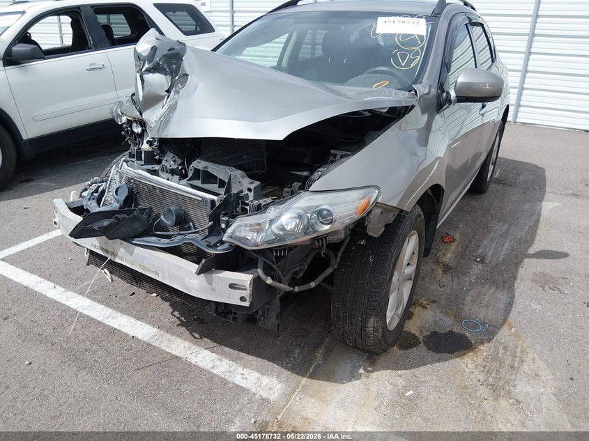2009 Nissan Murano VIN JN8AZ18U99W016008 IAAI salvage auction — FRONT END, Salvage (Tennessee), sold $450 on 2026-07-14 (photo 6)