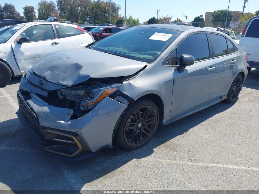 2022 Toyota Corolla VIN 5YFS4MCEXNP118923 IAAI salvage auction — FRONT END, Salvage (California), sold $3,350 on 2026-07-09 (photo 2)