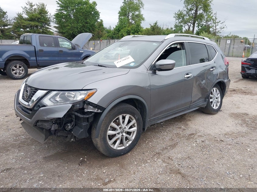 2019 Nissan Rogue VIN KNMAT2MV5KP538801 IAAI salvage auction — FRONT & REAR, Salvage (New Jersey), sold $1,400 on 2026-07-25 (photo 2)
