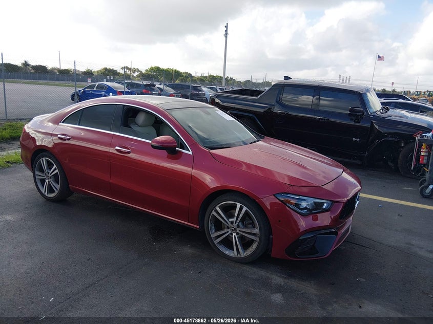 2021 Mercedes-benz Cla-klasse VIN W1K5J4GB8MN160952 IAAI salvage auction — LEFT SIDE, Certificate Of Destruction (Florida), sold $8,900 on 2026-07-23 (photo 1)