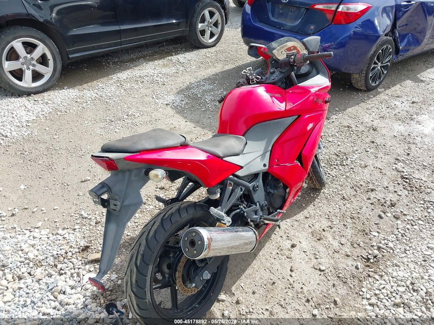 2008 Kawasaki Ex250 VIN JKAEXMJ188DA07585 IAAI salvage auction — RIGHT FRONT, Clear (Illinois), sold $500 on 2026-07-14 (photo 4)