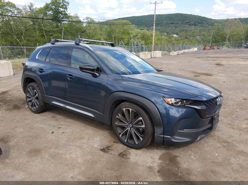 2025 Mazda Cx-50 VIN 7MMVABEM5SN385717 IAAI salvage auction — LEFT SIDE, Salvage (Idaho), sold $6,350 on 2026-07-23 (photo 1)