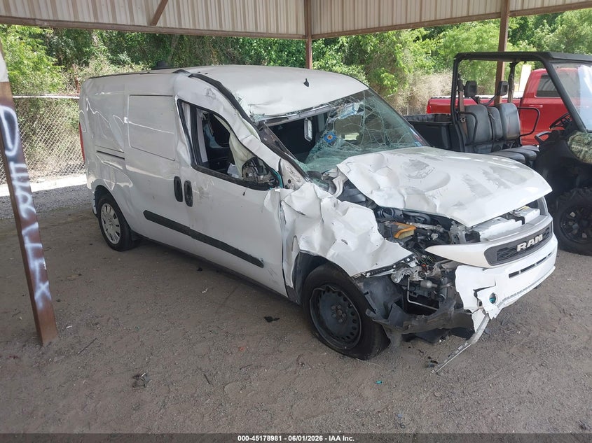 2021 Ram Promaster city VIN ZFBHRFBBXM6V35773 IAAI salvage auction — RIGHT FRONT, Salvage (Texas), sold $1,100 on 2026-08-03 (photo 1)
