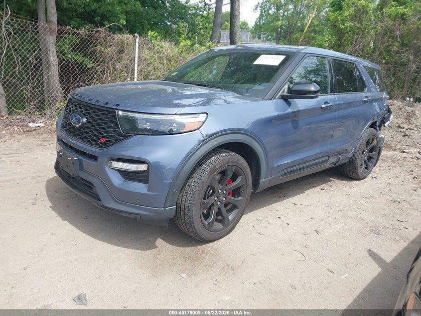 2021 Ford Explorer VIN 1FM5K8GC0MGB38029 IAAI salvage auction — LEFT SIDE, Salvage (Rhode Island), sold $9,925 on 2026-07-28 (photo 2)